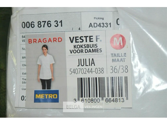 5x bragard koksvest dames maat m - afbeelding 2 van  2