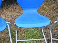 5x design stoel met kunststof zitting - afbeelding 2 van  4