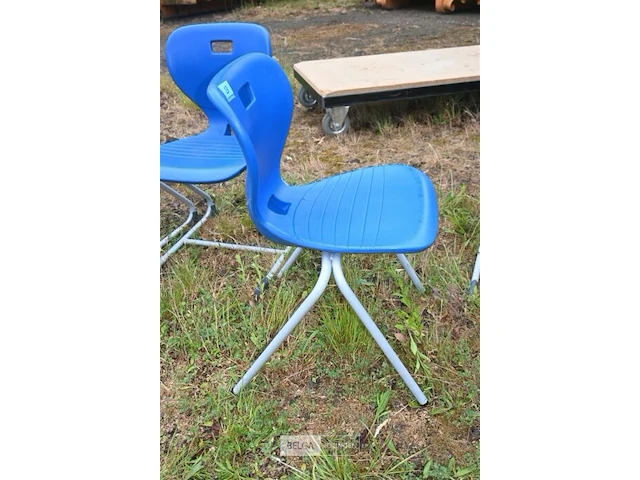 5x design stoel met kunststof zitting - afbeelding 4 van  4