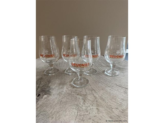 5x deugniet glazen - afbeelding 1 van  1