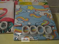 5x douche gordijnen - afbeelding 3 van  3