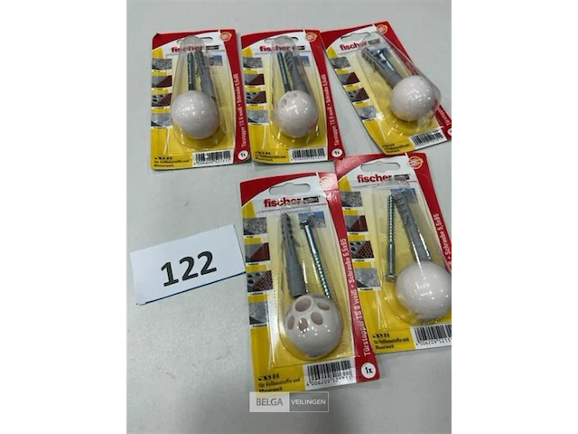 5x fischer deurstopper met schroef en plug - afbeelding 2 van  3
