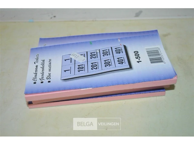 5x garderobebloks (vestiaire nummers) - afbeelding 1 van  3