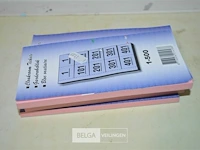 5x garderobebloks (vestiaire nummers) - afbeelding 1 van  3