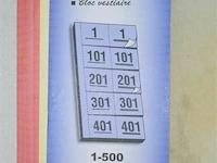 5x garderobebloks (vestiaire nummers) - afbeelding 1 van  3