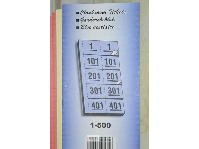 5x garderobebloks (vestiaire nummers) - afbeelding 2 van  3