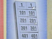 5x garderobebloks (vestiaire nummers) - afbeelding 2 van  3
