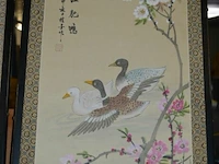 5x gestoffeerde kaders chinees motief 46x91cm - afbeelding 4 van  6
