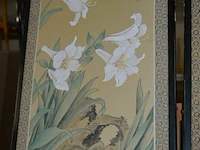 5x gestoffeerde kaders chinees motief 46x91cm - afbeelding 5 van  6