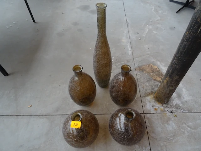 5x glazen vaas - afbeelding 5 van  5