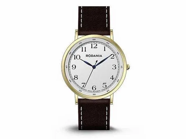 5x herenhorloge rodania dacqmon gents, ipg , leather black, sapphire coated, 5 atm, 2641031 - afbeelding 1 van  1