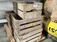 5x houten fruitkisten - afbeelding 1 van  2