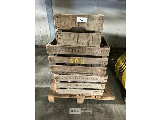 5x houten fruitkisten - afbeelding 2 van  2