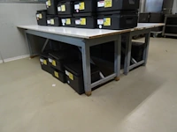5x houten tafel - afbeelding 1 van  5