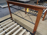 5x hout/metalen bed - afbeelding 5 van  5