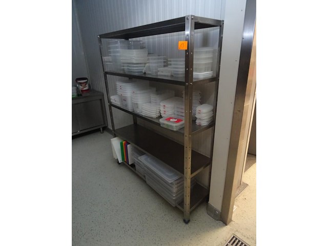 5x inox rek - afbeelding 1 van  4