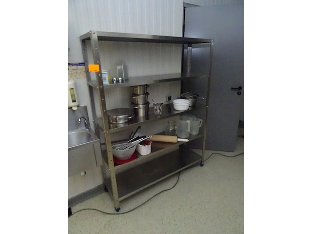 5x inox rek - afbeelding 2 van  4
