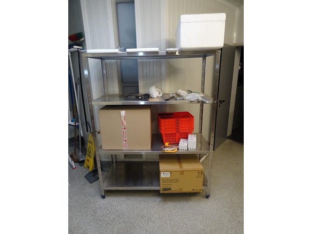 5x inox rek - afbeelding 3 van  4