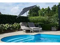 5x kantelbare parasol met zwengel - afbeelding 2 van  6