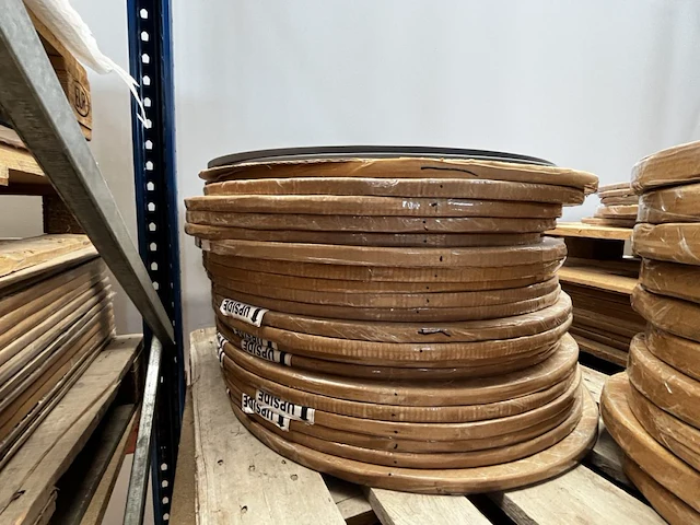 5x keramische salontafelblad round nero matte -400mm - afbeelding 2 van  2