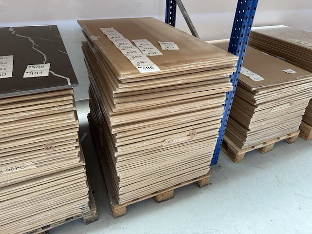 5x keramische salontafelblad statuarietto bianco matte - 1200mm - afbeelding 3 van  3