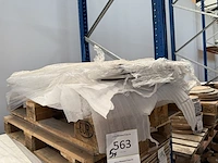 5x keramische salontafelblad statuarietto bianco matte - 1200mm - afbeelding 2 van  4