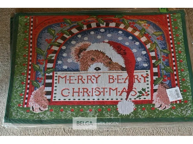 5x kerstmat - afbeelding 1 van  2