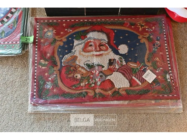5x kerstmat - afbeelding 2 van  2