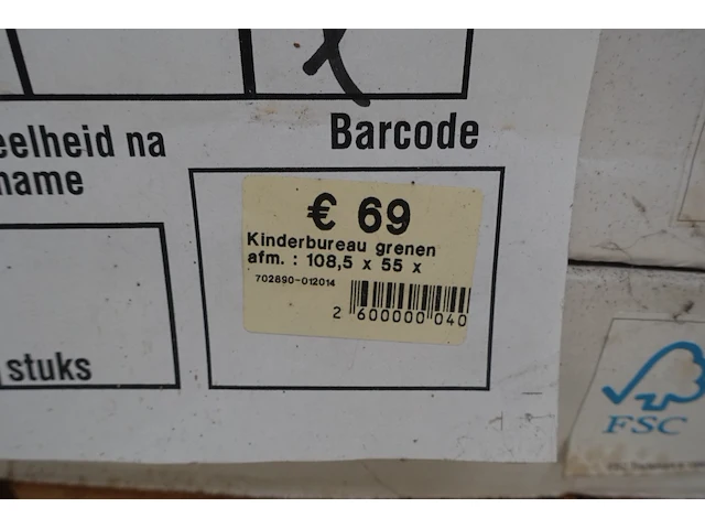 5x kinderbureau - afbeelding 3 van  4