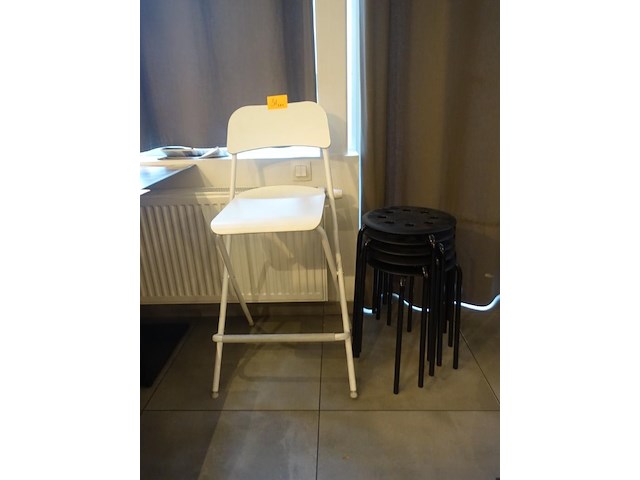 5x kunststoffen kruk ikea - afbeelding 1 van  4