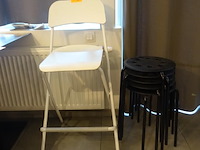 5x kunststoffen kruk ikea - afbeelding 1 van  4