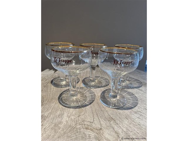 5x la trappe trappist glazen - afbeelding 1 van  1