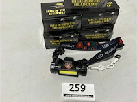 5x led hoofdlamp met usb - afbeelding 2 van  3