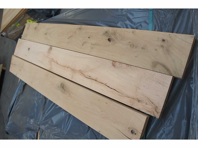 5x massief eiken legborden 32mm - afbeelding 5 van  5