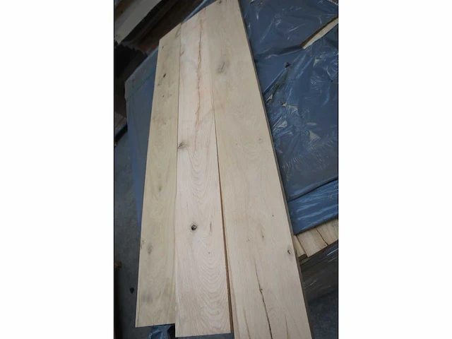 5x massief eiken legborden 32mm - afbeelding 1 van  5