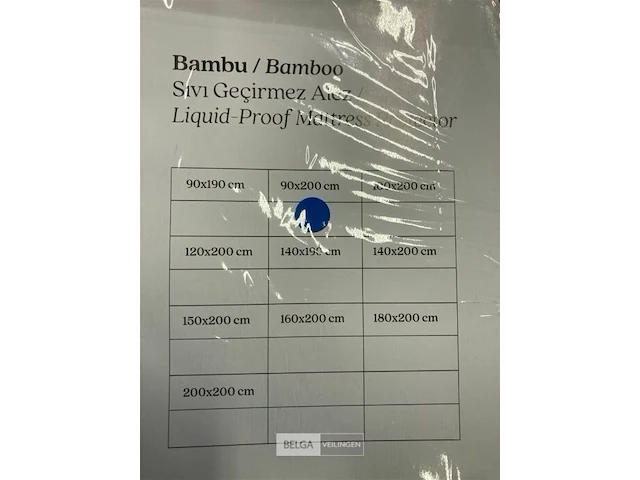 5x matrasbeschermers wit waterproof 90x200 - afbeelding 2 van  2