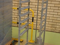 5x metalen rek op wielen - afbeelding 1 van  6