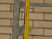 5x metalen rek op wielen - afbeelding 3 van  6