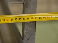 5x metalen rek op wielen - afbeelding 4 van  6