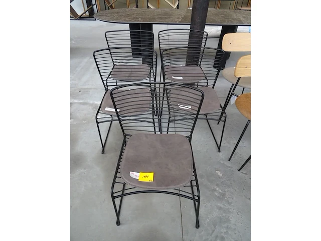 5x metalen stoel pr living - afbeelding 1 van  5
