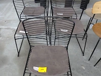 5x metalen stoel pr living - afbeelding 1 van  5