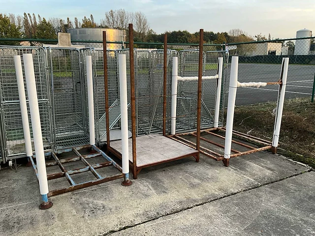 5x metalen transportbok + 5x palletkooi - afbeelding 1 van  19
