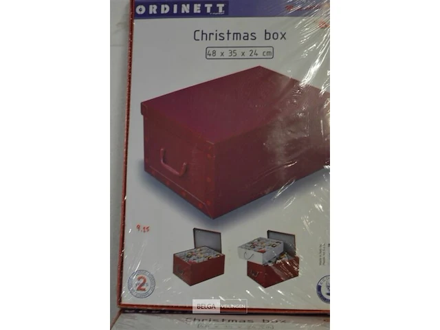 5x ordinett opbergdozen voor kerstbollen - afbeelding 3 van  3