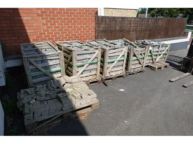 5x pallet natuursteen klinkers - afbeelding 1 van  9