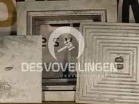 5x putdeksel aluminium dubbel 35x35 cm - afbeelding 1 van  2
