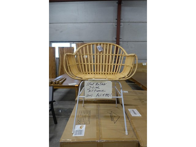 5x rotan stoel j-line - afbeelding 1 van  3