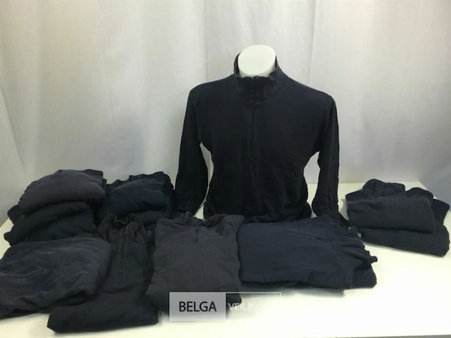 (5x) seyntex cold weather longsleeve shirt, ecw, marine blauw - afbeelding 1 van  5