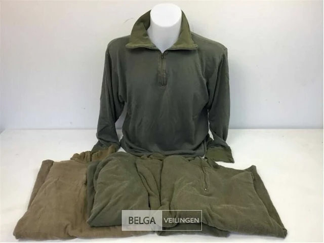 (5x) seyntex cold weather longsleeve shirt, ecw, olijfgroen - afbeelding 1 van  3