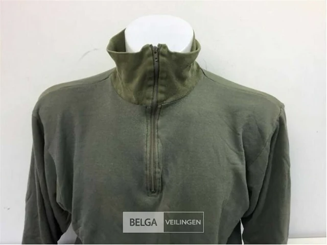 (5x) seyntex cold weather longsleeve shirt, ecw, olijfgroen - afbeelding 2 van  3