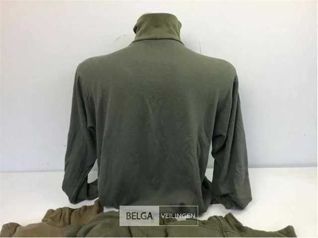(5x) seyntex cold weather longsleeve shirt, ecw, olijfgroen - afbeelding 3 van  3